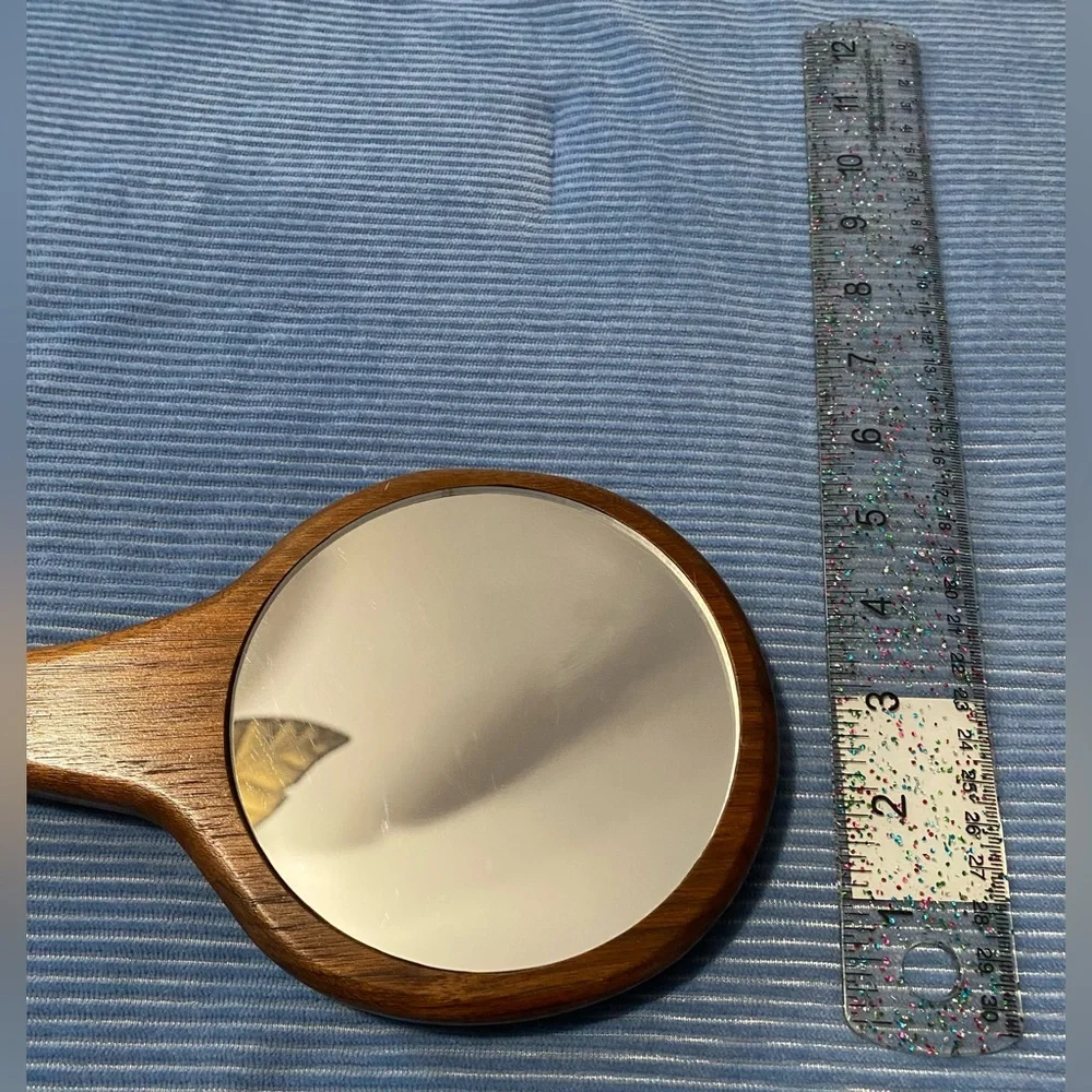 [Vintage] Unique, wooden hand mirror